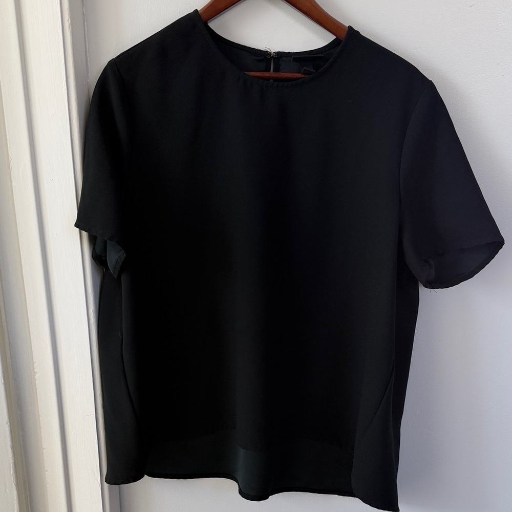 Who What Wear Classic Black Blouse